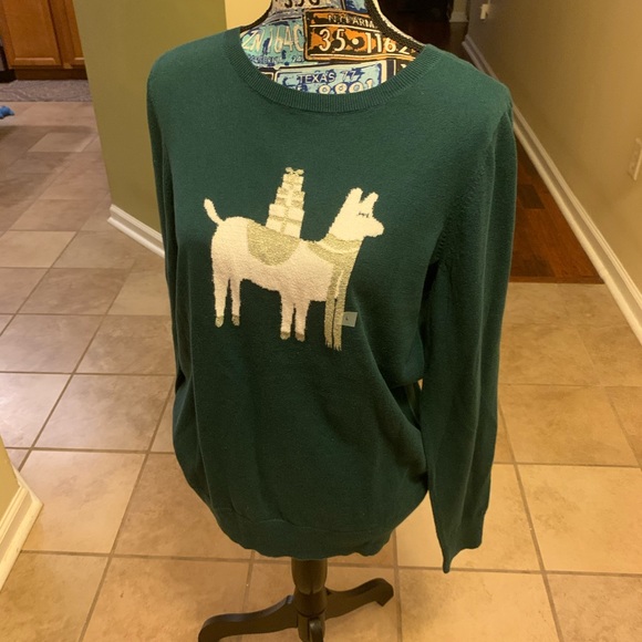 Loft NWT Llama crewneck sweater - Picture 2 of 6